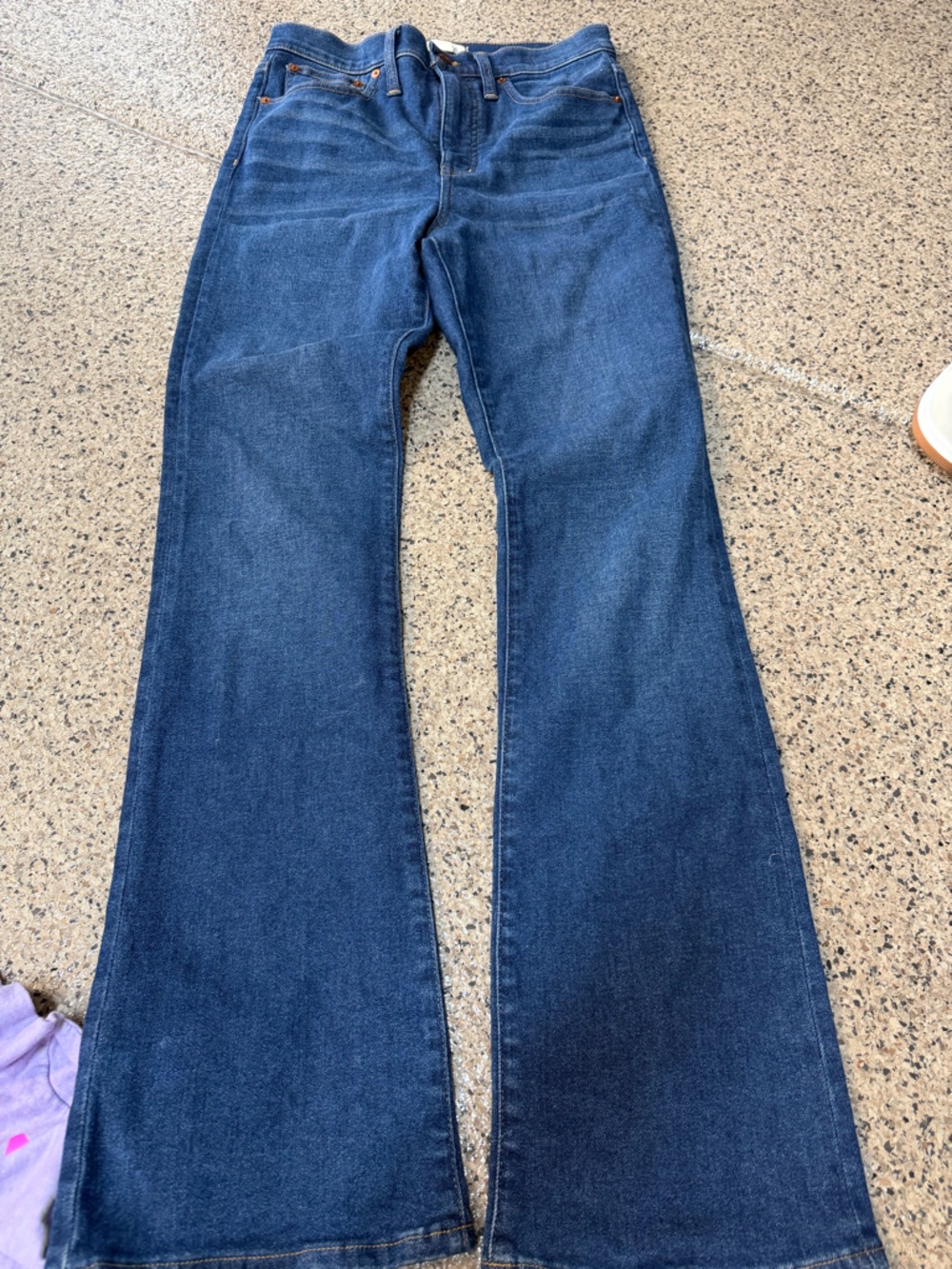 Madewell Skinny Flare Women's Dark Blue Flare Jeans